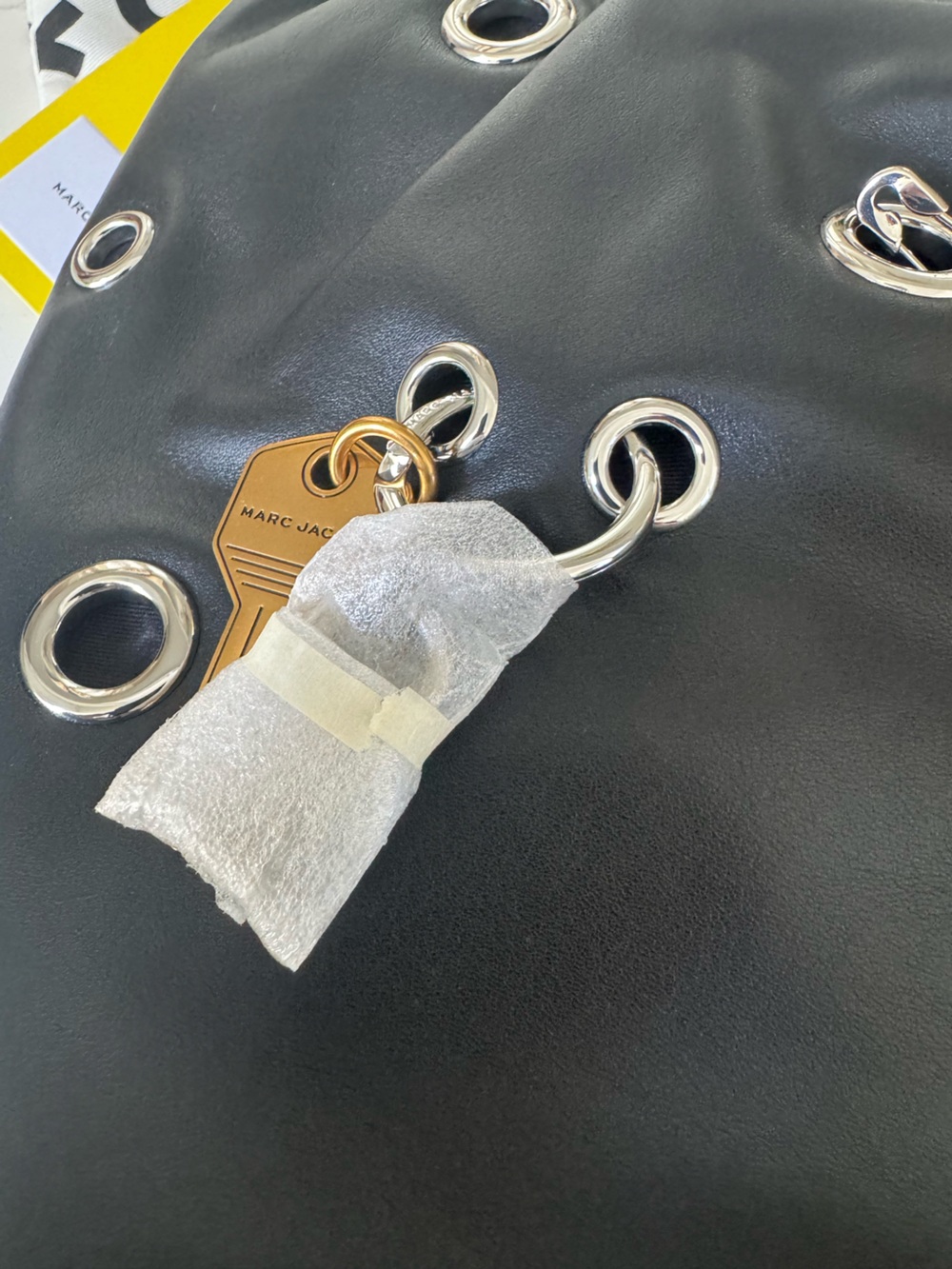 NWT Marc Jacobs The Grommet Charm Cristina Leather Tote - Picture 11 of 15